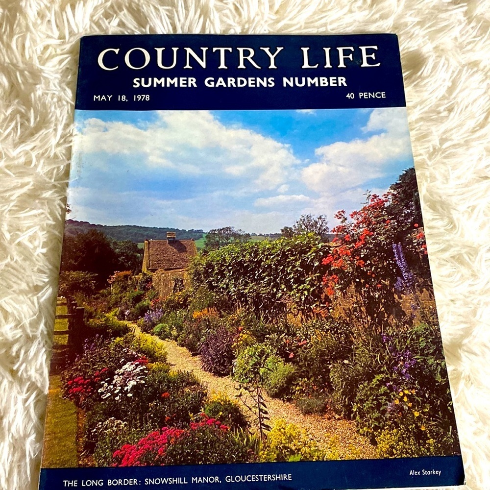 Vintage Summer 1978 COUNTRY LIFE MAGAZINE GARDENS  May 1978
